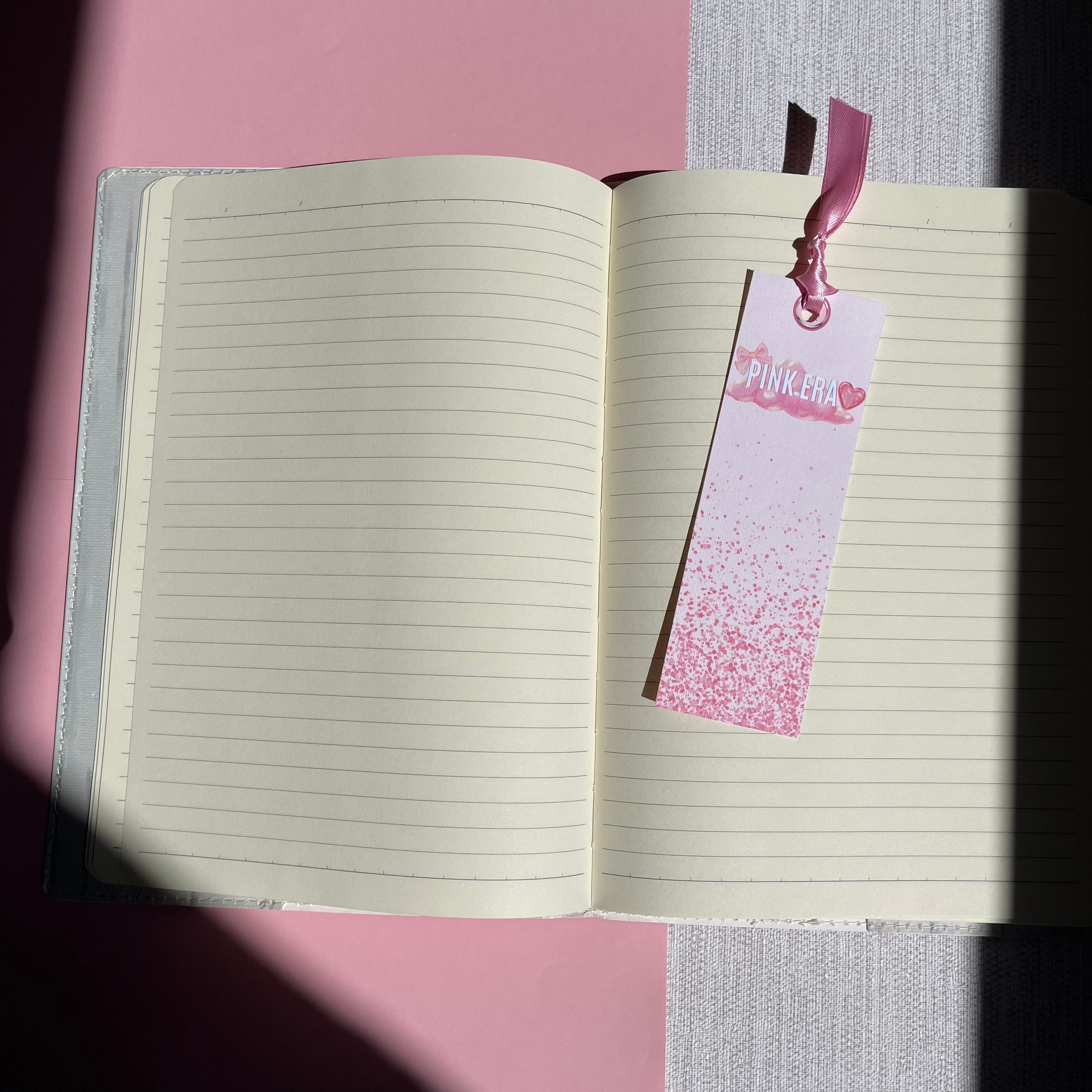 Pink Era Cloud Notebook and Bookmark