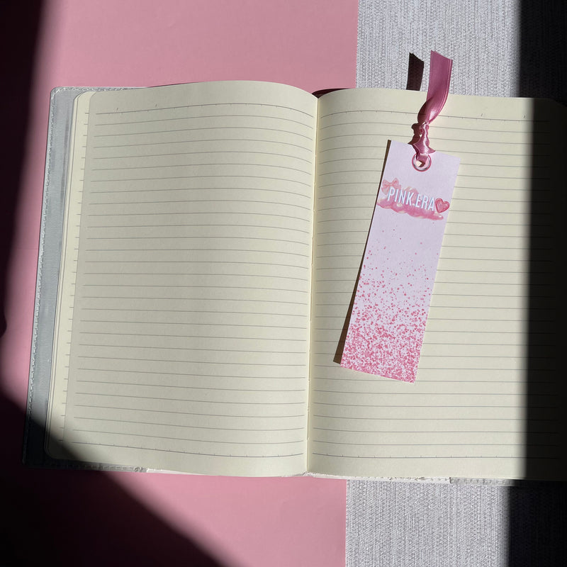 Pink Era Cloud Notebook and Bookmark
