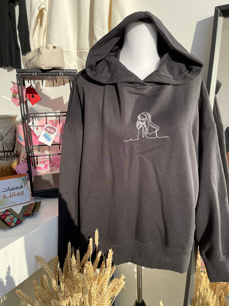 Lady In Coffee Hoodie