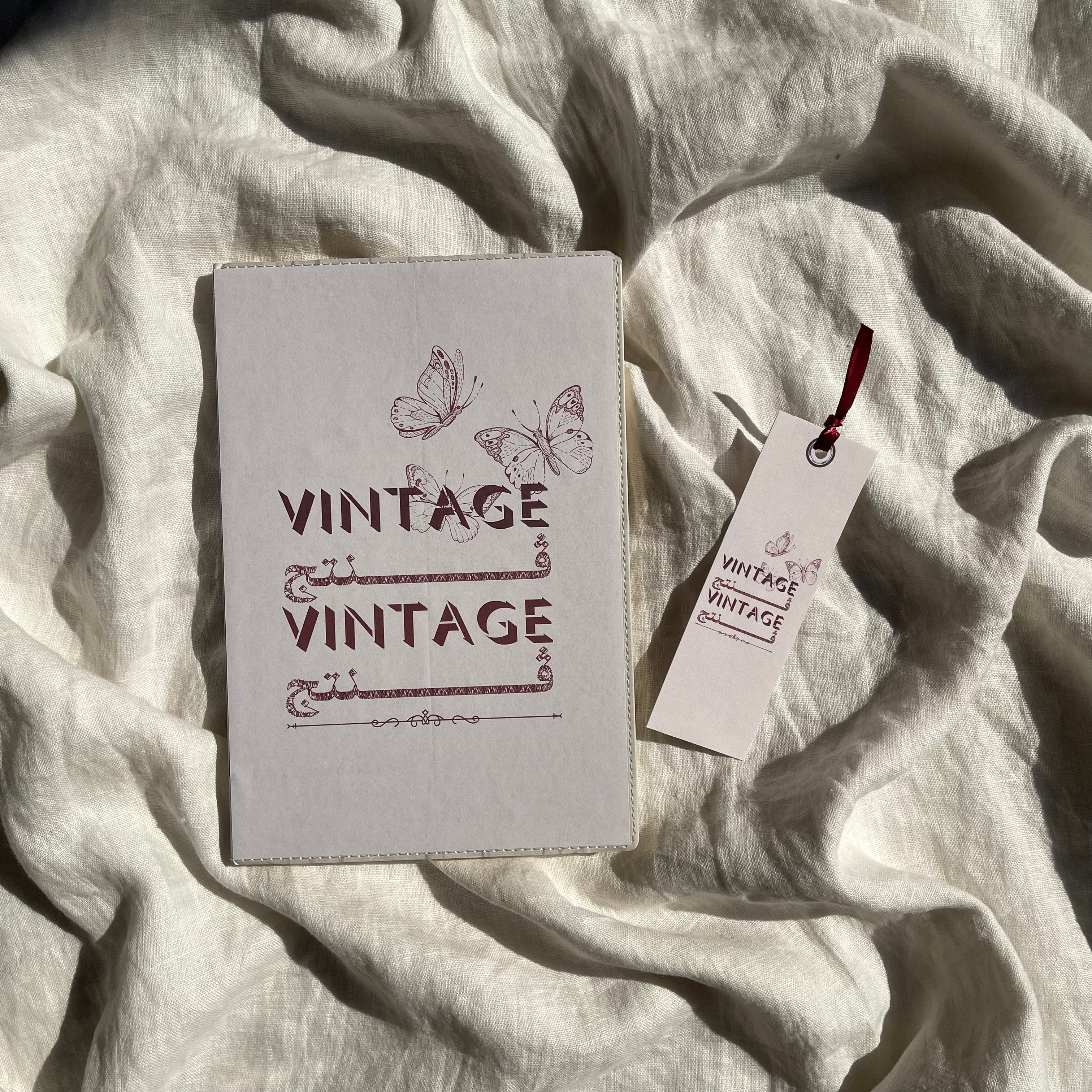 Vintage Notebook and Bookmark