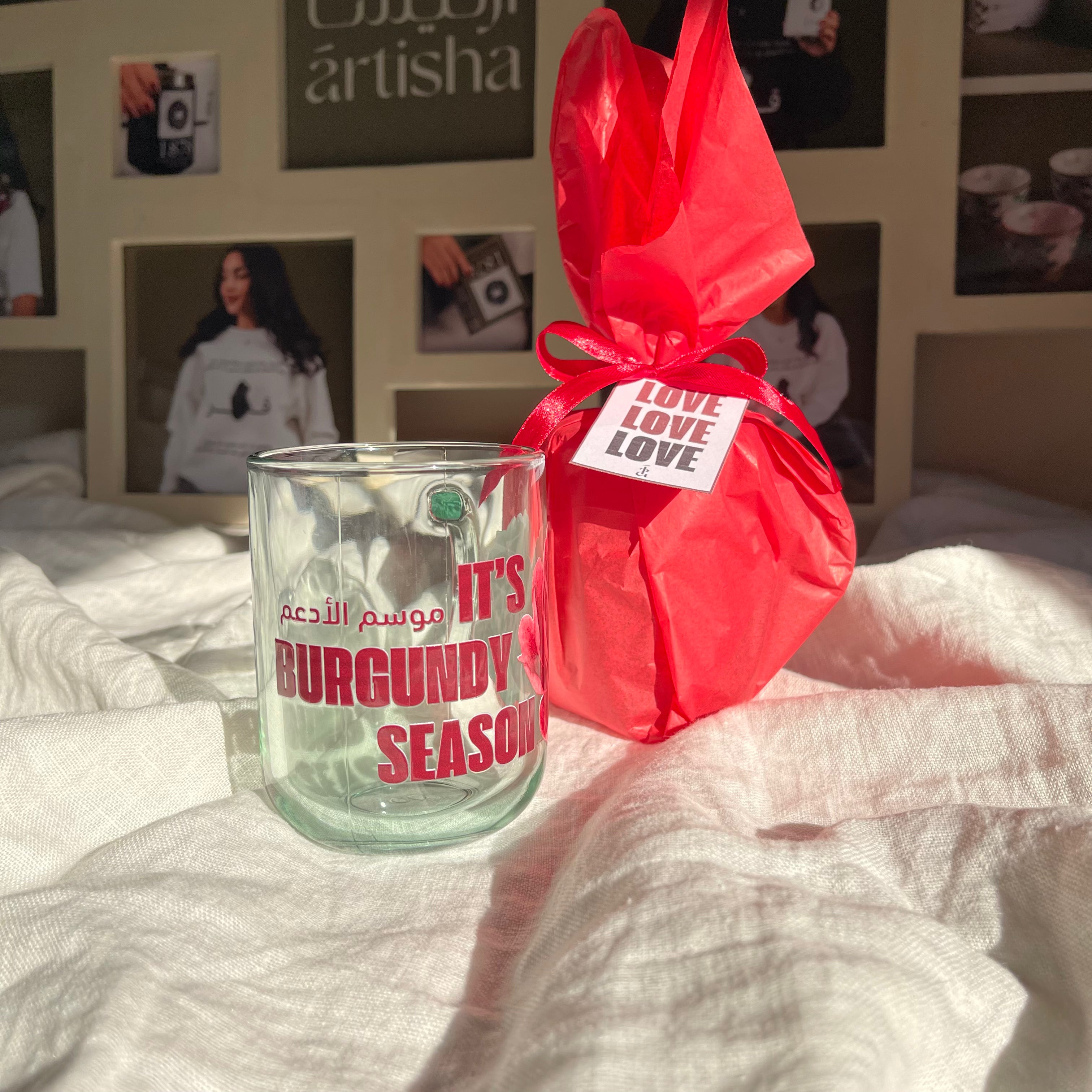 it's burgundy season mug كوب موسم العنابي