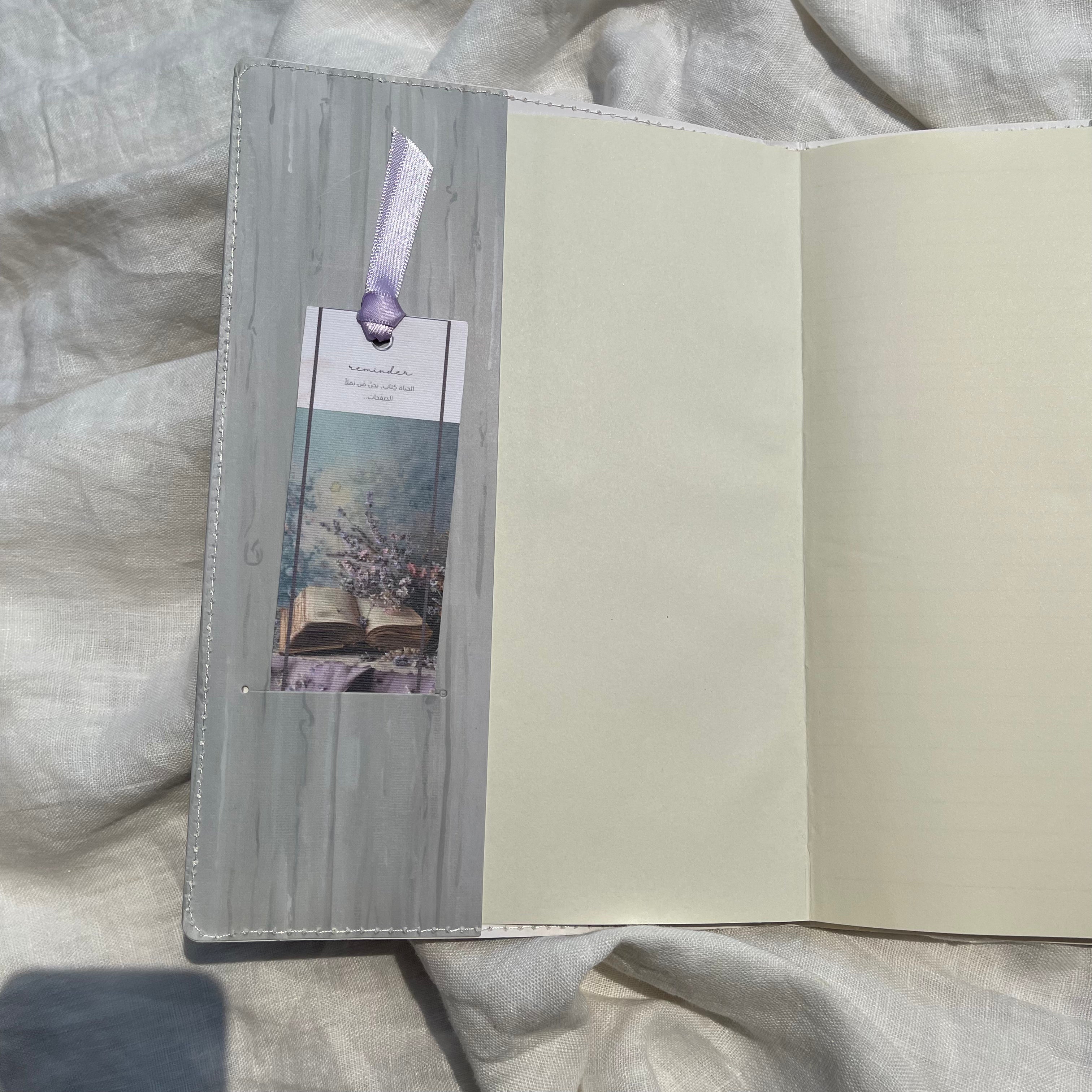 Lavender Notebook and Bookmark