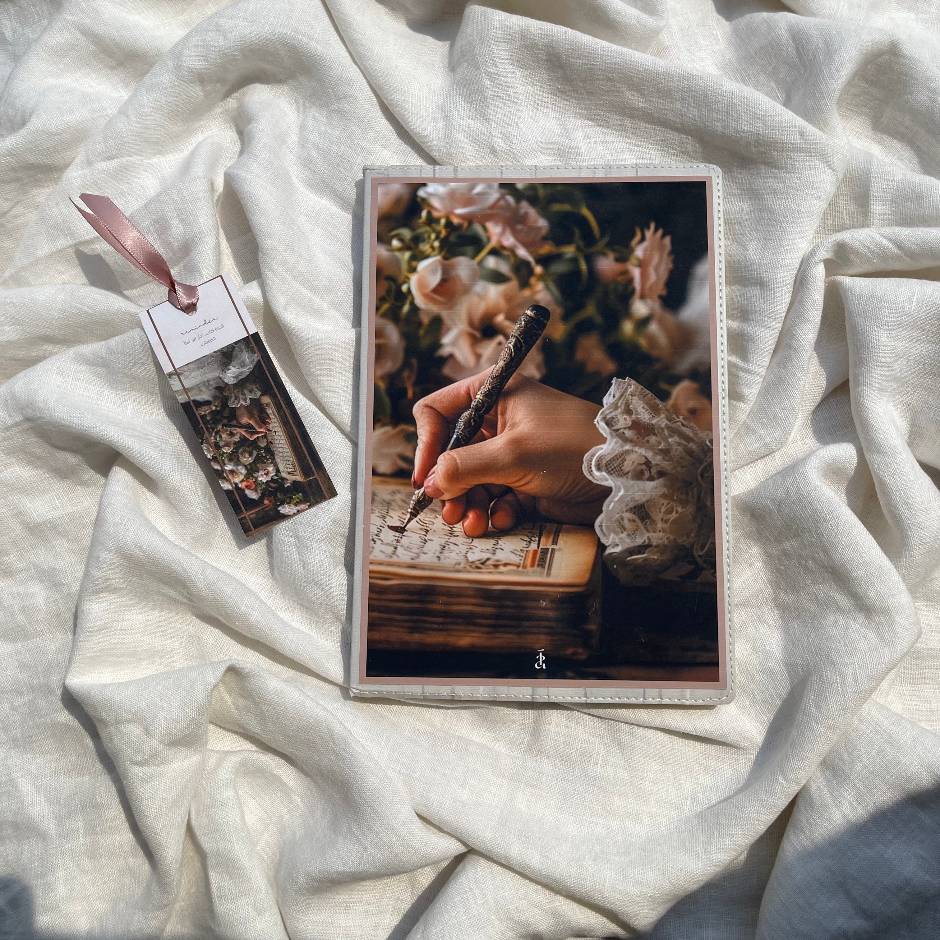 Vintage Hand Notebook and Bookmark