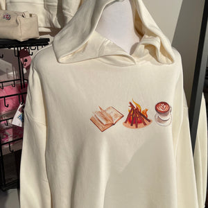 Book Fire and Coffee Hoodie