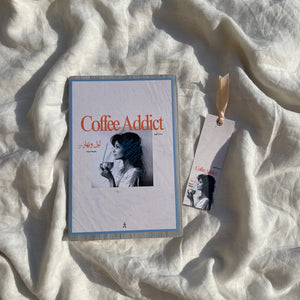 Coffee Addict Notebook and Bookmark