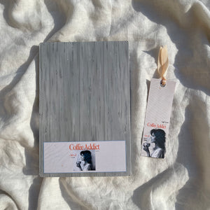 Coffee Addict Notebook and Bookmark