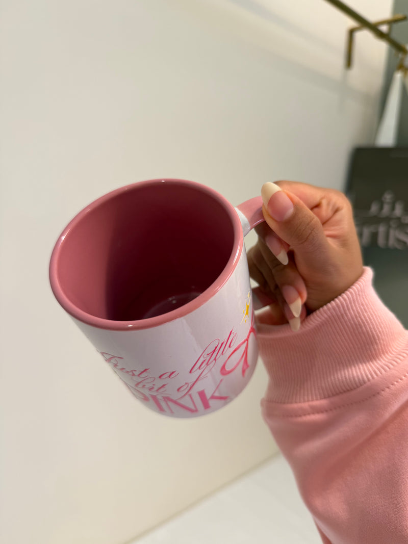 Just a little bit of pink mug