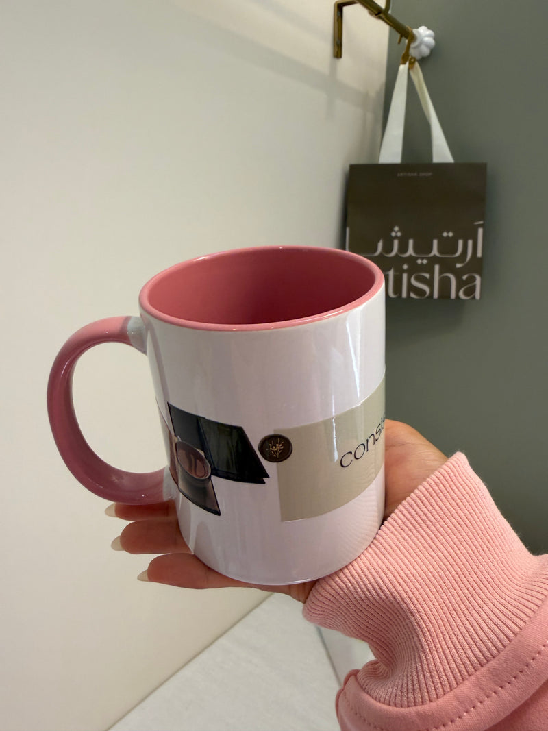 Consistency Pink mug