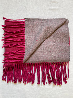 Double sided cottony shawl شالات قطنية دافئة بلونين