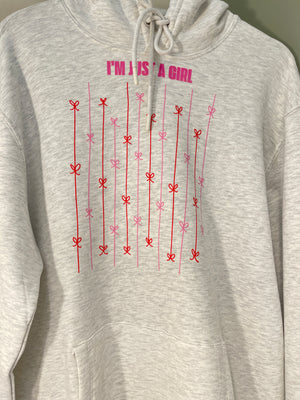 I'm Just a Girl with fallen Heart - Grey Hoodie