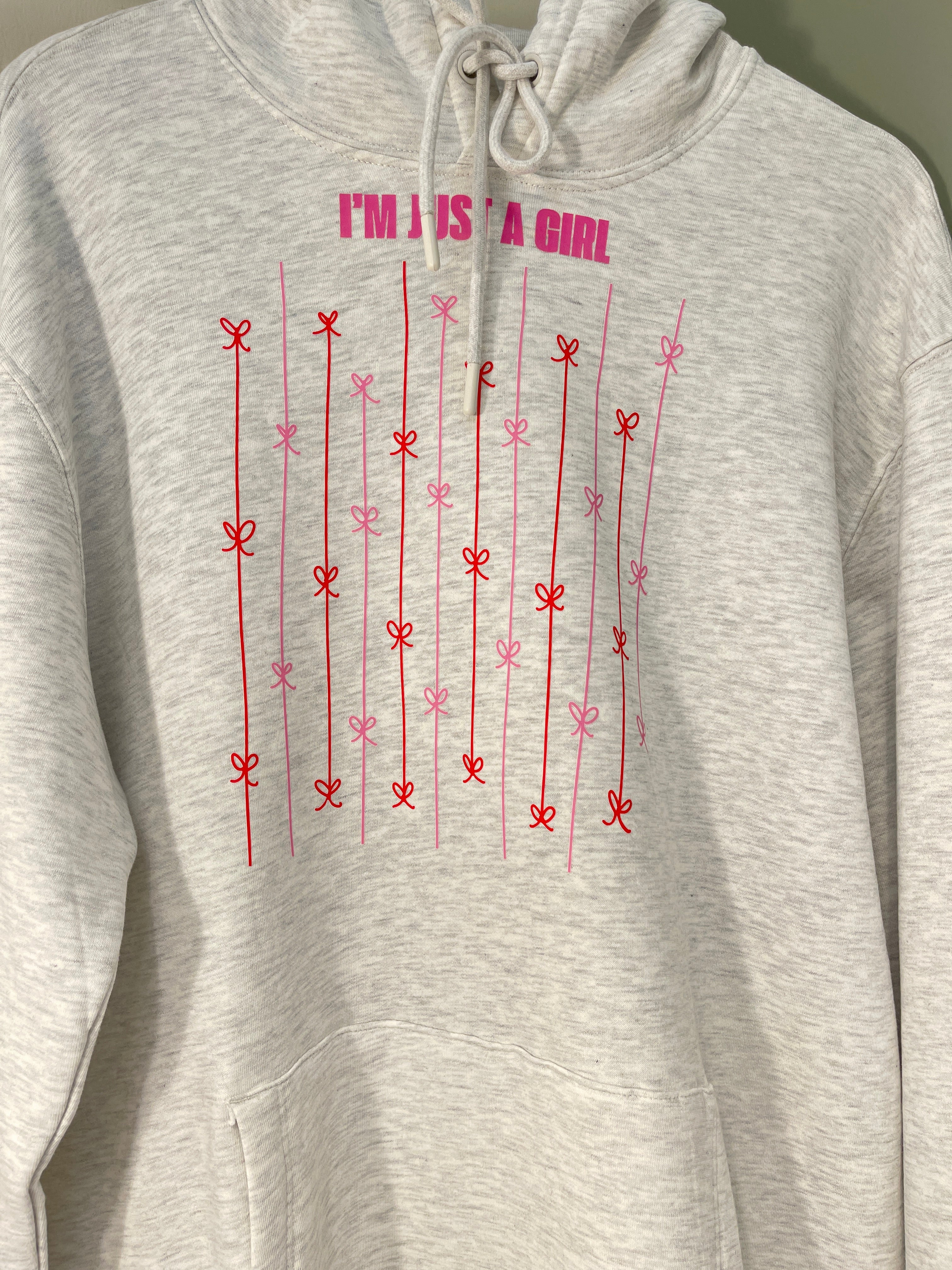 I'm Just a Girl with fallen Heart - Grey Hoodie