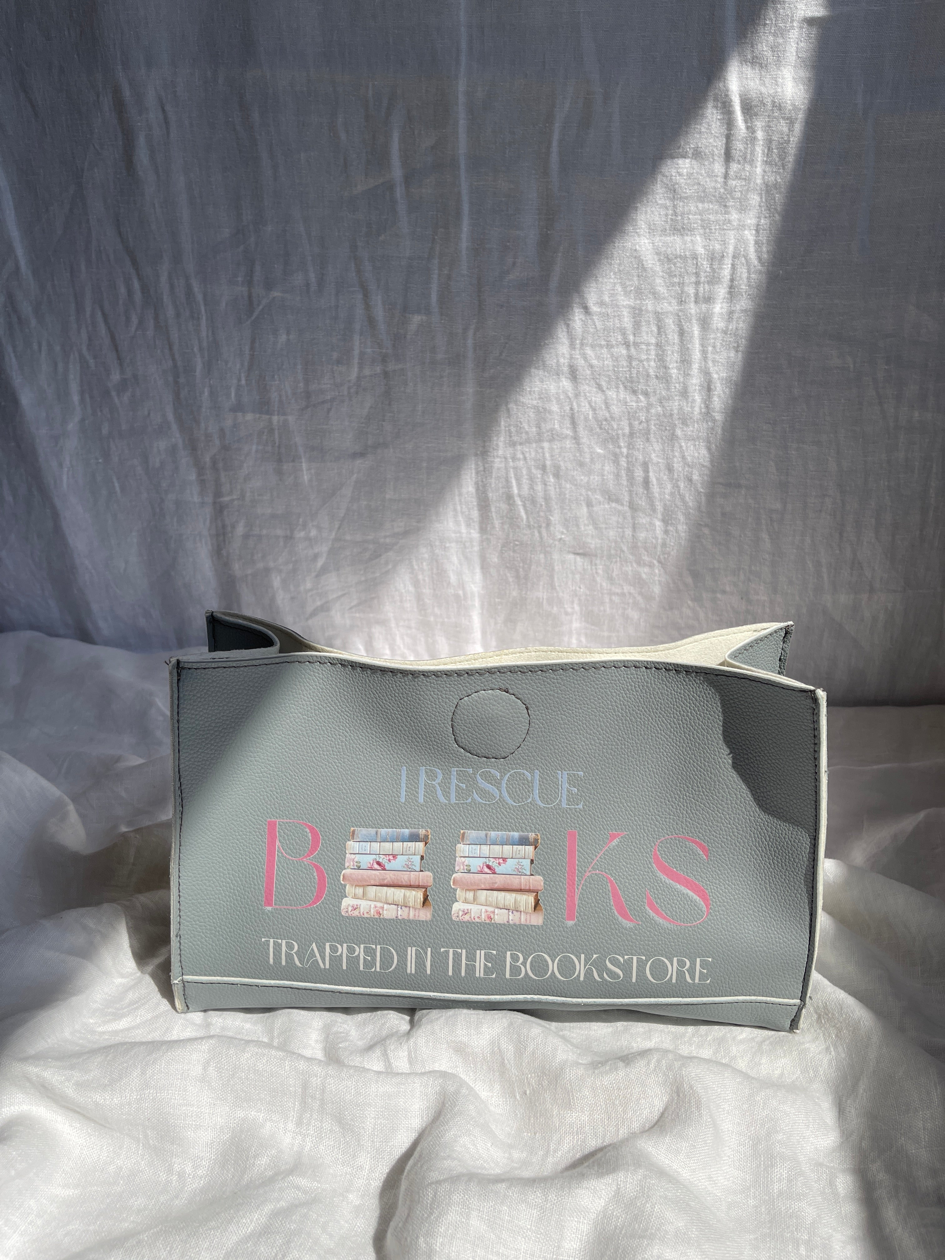 I Rescue Books leather organizer bag