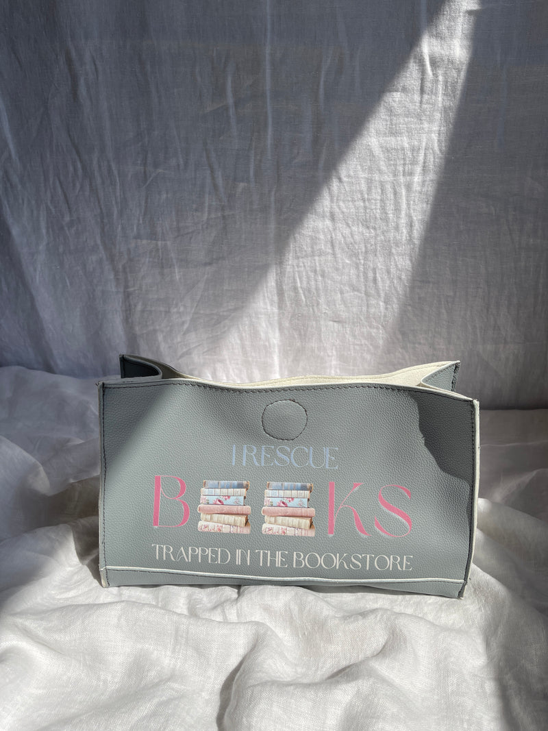 I Rescue Books leather organizer bag