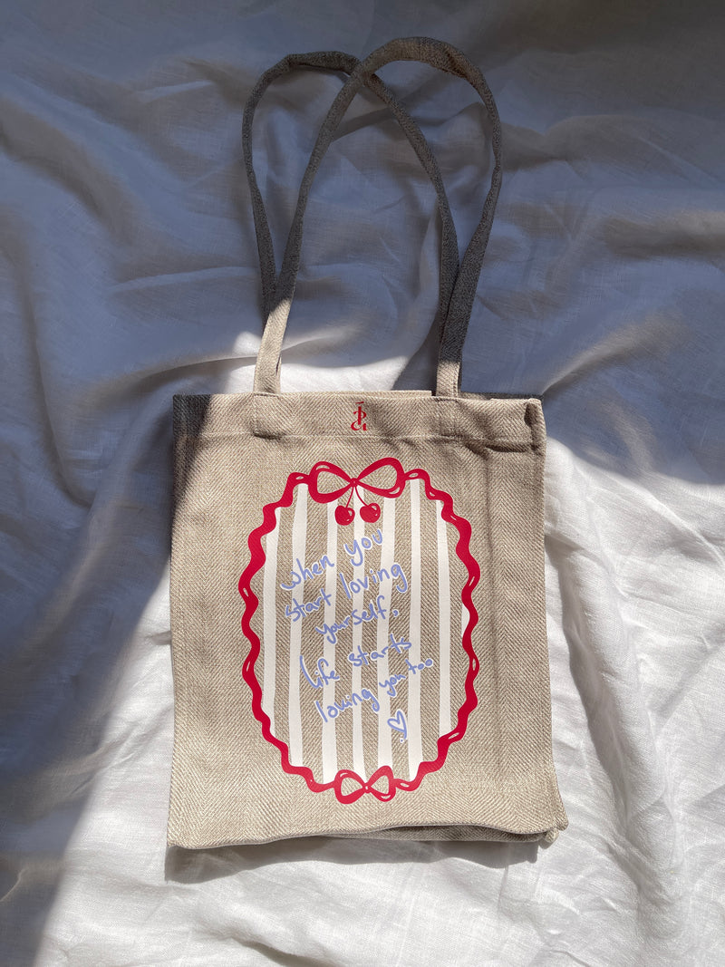 Cherry tote bag