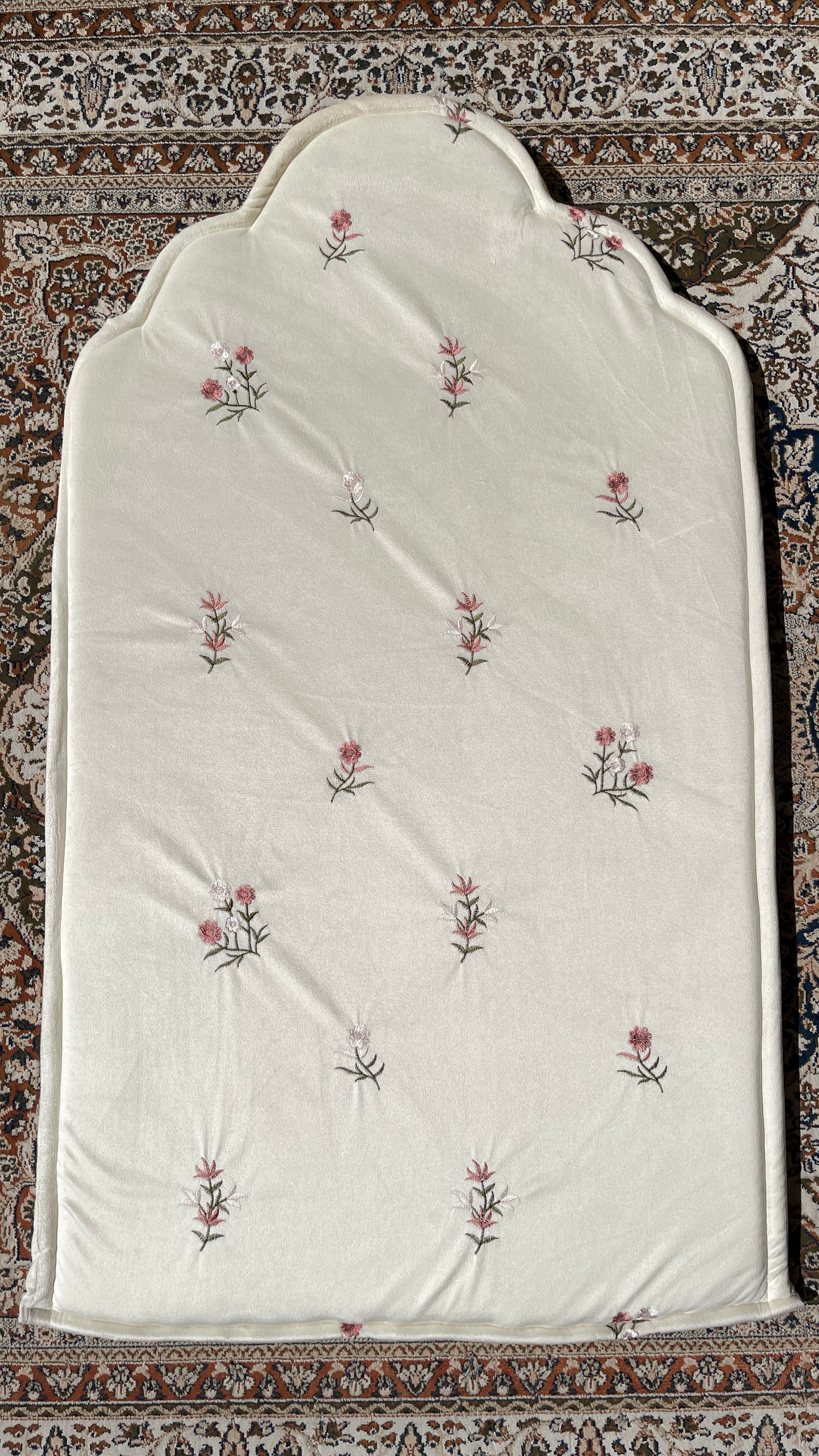 Prayer Mat Beige Flower