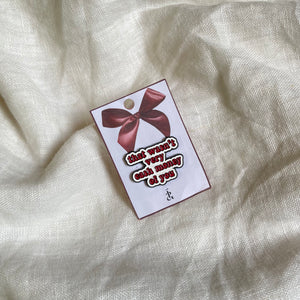 That wasn't very cash money of you pin