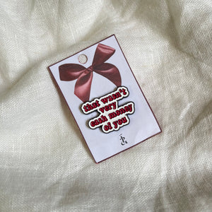 That wasn't very cash money of you pin