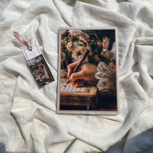 Vintage Hand Notebook and Bookmark